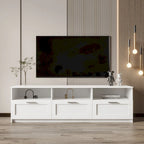 Meuble TV 70,87 po avec 3 espaces de rangement et 3 tiroirs