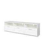 Meuble TV 70,87 po avec 3 espaces de rangement et 3 tiroirs
