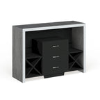 Buffet 3 tiroirs Mystal aspect béton