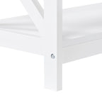 Console de table à 3 niveaux en bois avec prise de courant Table d'appoint de canapé