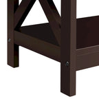 Console de table à 3 niveaux en bois avec prise de courant Table d'appoint de canapé
