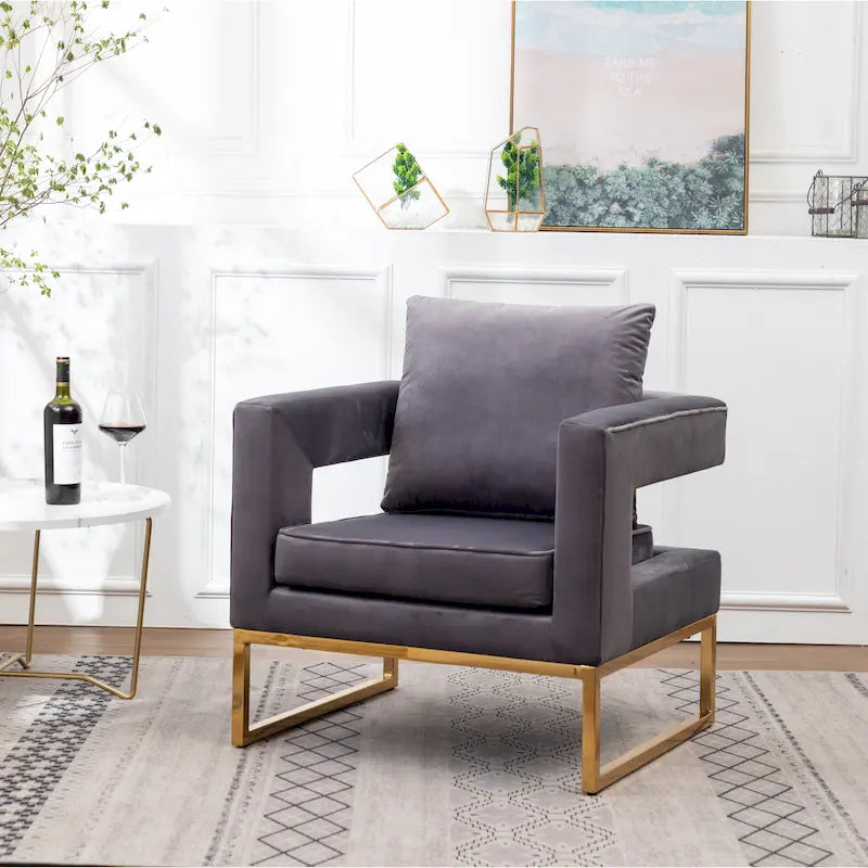 Fauteuil d'appoint contemporain rembourré Lenola