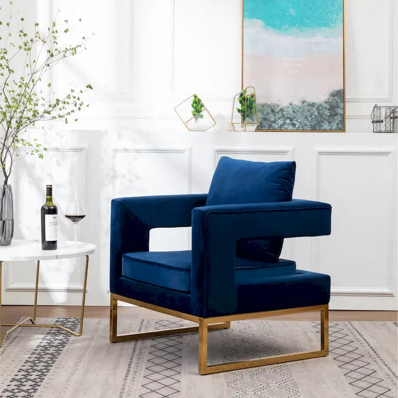 Fauteuil d'appoint contemporain rembourré Lenola