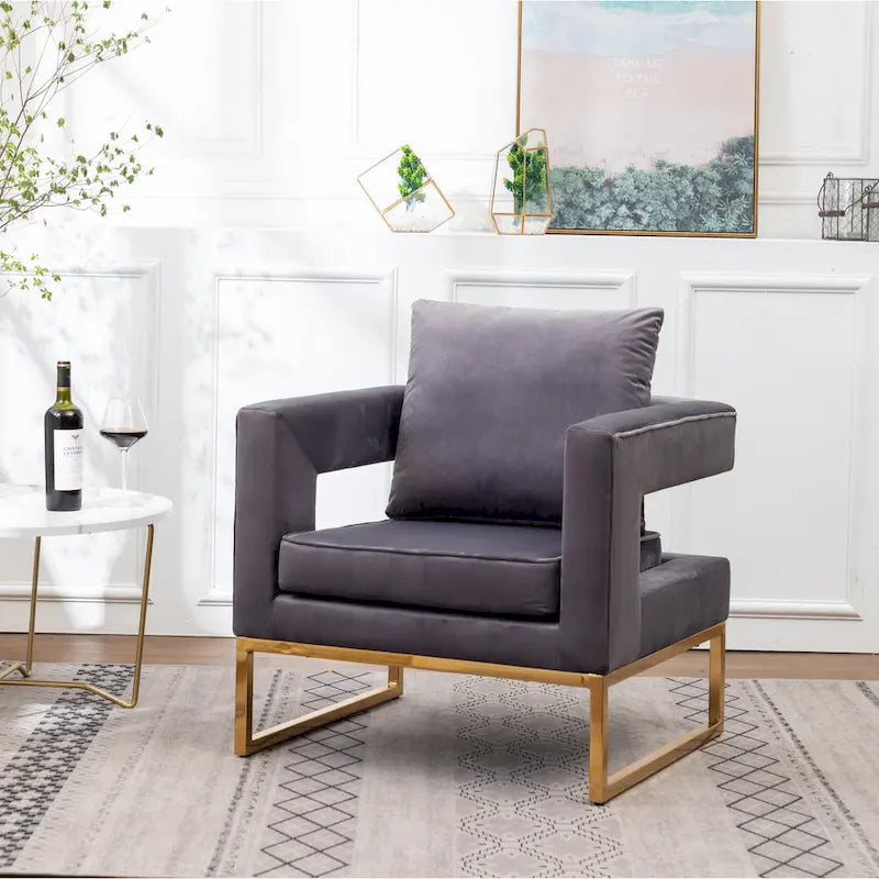 Fauteuil d'appoint contemporain rembourré Lenola