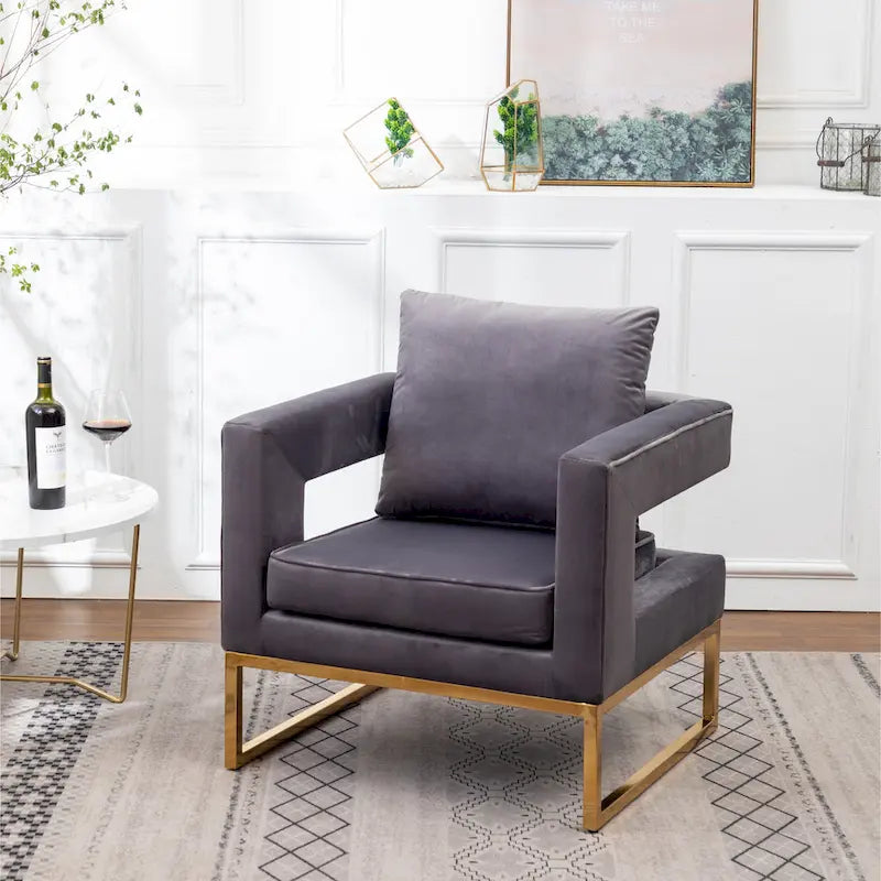 Fauteuil d'appoint contemporain rembourré Lenola