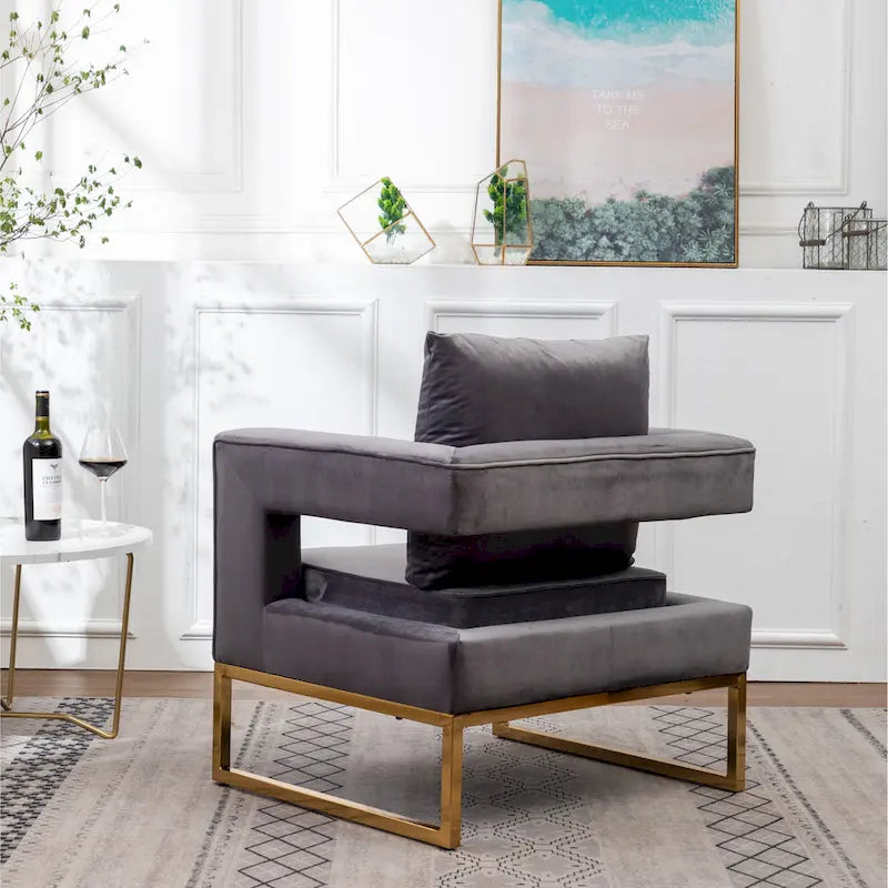 Fauteuil d'appoint contemporain rembourré Lenola