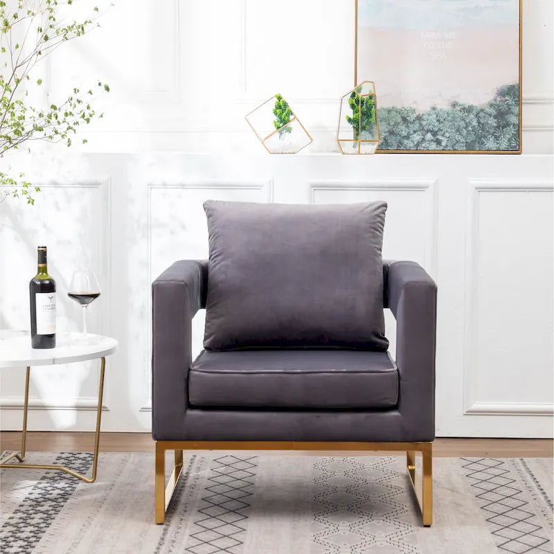 Fauteuil d'appoint contemporain rembourré Lenola