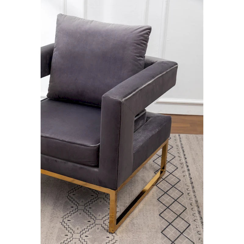 Fauteuil d'appoint contemporain rembourré Lenola