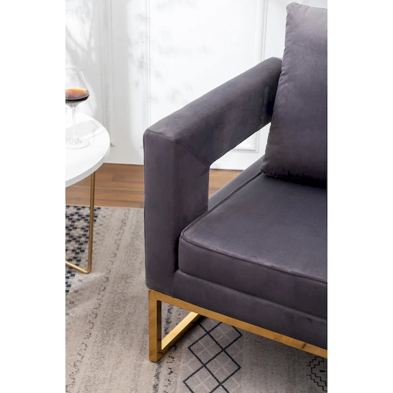 Fauteuil d'appoint contemporain rembourré Lenola