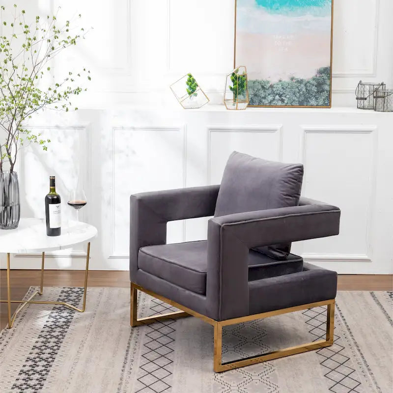 Fauteuil d'appoint contemporain rembourré Lenola