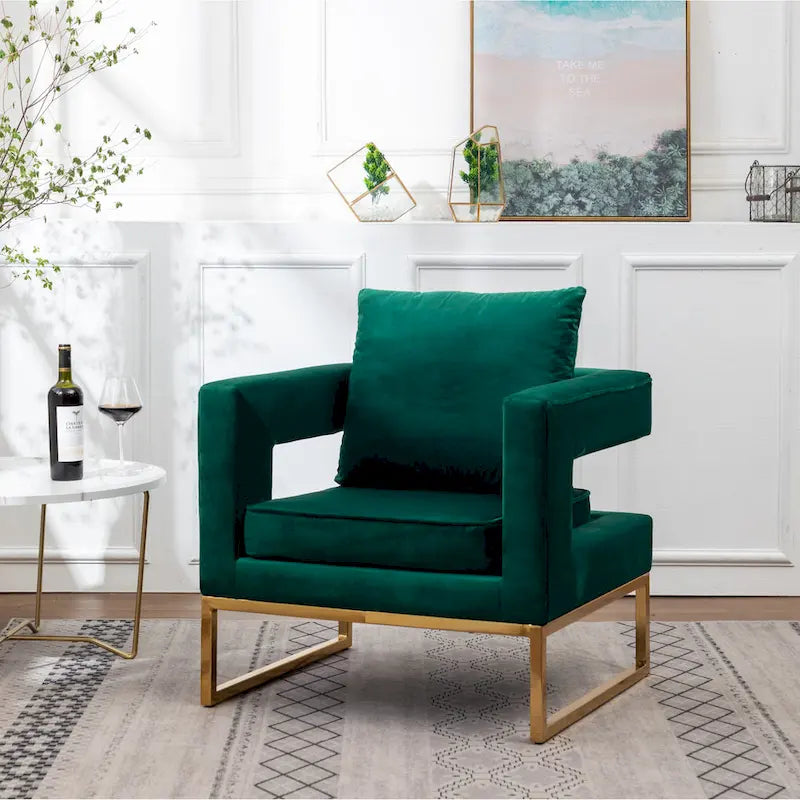 Fauteuil d'appoint contemporain rembourré Lenola