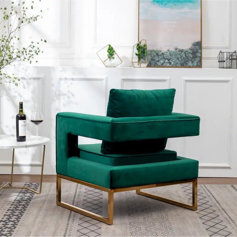 Fauteuil d'appoint contemporain rembourré Lenola