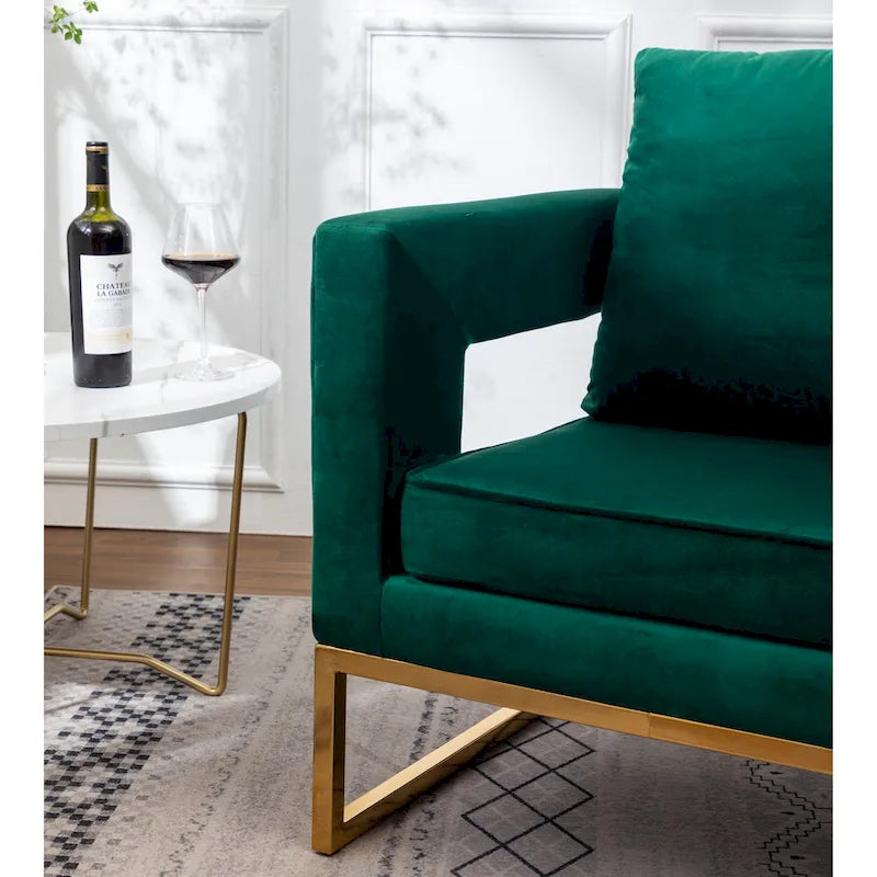 Fauteuil d'appoint contemporain rembourré Lenola