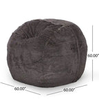 Pouf d'hiver en fausse fourrure Modern Glam