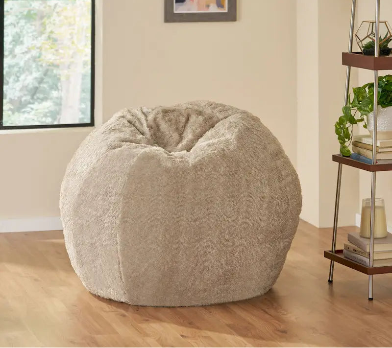 Pouf d'hiver en fausse fourrure Modern Glam