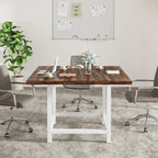 Table de conférence de 2 m (6,5 pi), rectangulaire, 78,74 po L x 39,2 po l x 29,52 po H, 2 pièces séparées - 78,74 po L x 39,2 po l x 29,52 po H