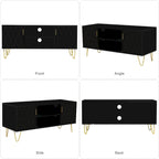 Meuble TV, console TV, meuble de rangement en bois pour divertissement