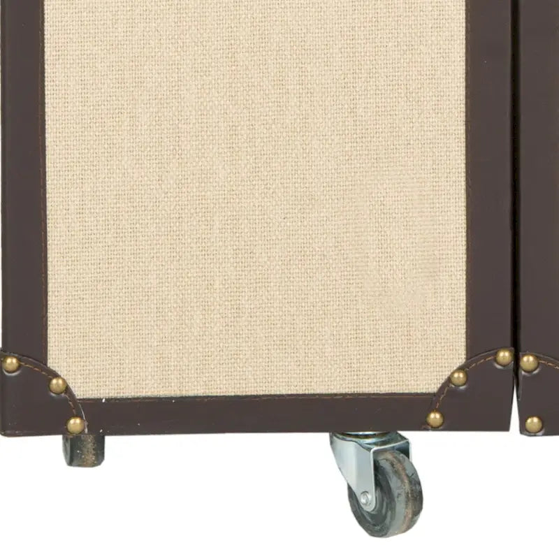 Meuble bar Krista beige avec rangement – 23,6 x 17,7 x 42,1 – 24Px18Px42H