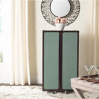 Meuble bar Krista beige avec rangement – 23,6 x 17,7 x 42,1 – 24Px18Px42H