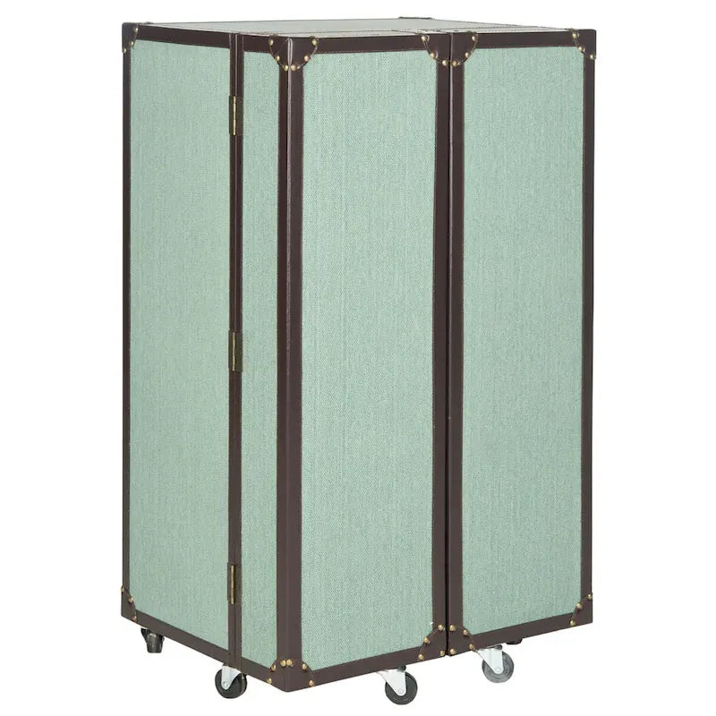 Meuble bar Krista beige avec rangement – 23,6 x 17,7 x 42,1 – 24Px18Px42H