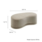 Banc ottoman rembourré Nimbus 48