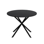 42,13 Table de salle à manger ronde moderne à pieds croisés