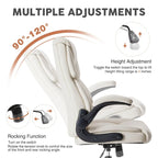 Chaise de bureau ergonomique réglable avec accoudoirs relevables - N/A