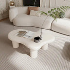 Table basse en bois en forme de nuage pour salon